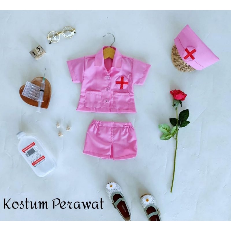 BAJU PERAWAT ANAK/KOSTUM PERAWAT ANAK PEREMPUAN