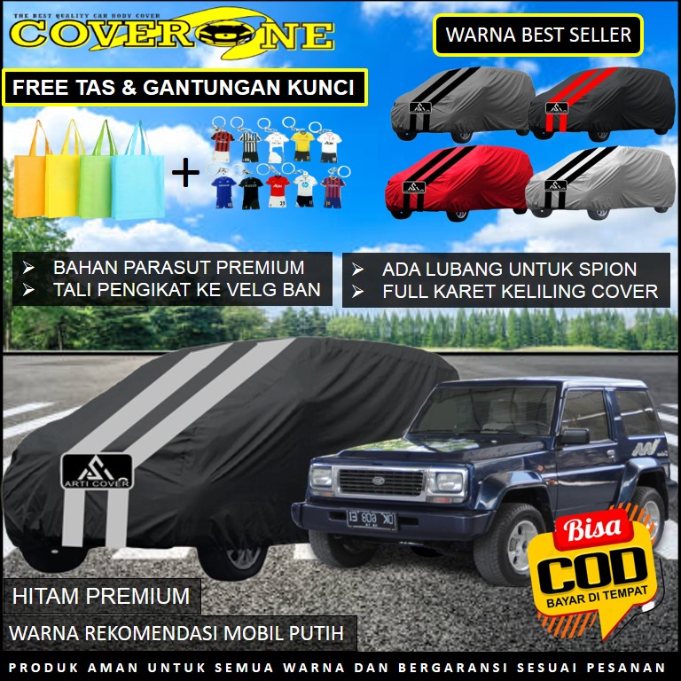 Selimut Sarung Body Cover Mobil Feroza / Mantel Penutup Mobil Feroza / Cover Mobil Outdoor Indoor / Selimut Mobil / Sarung Mobil / Cover Mobil Waterproof Anti Air Free Pengikat Ban