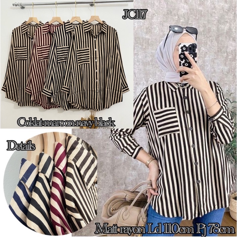 JOVITA PGMTA || BLOUSE WANITA SALUR || ATASAN KEMEJA RAYON