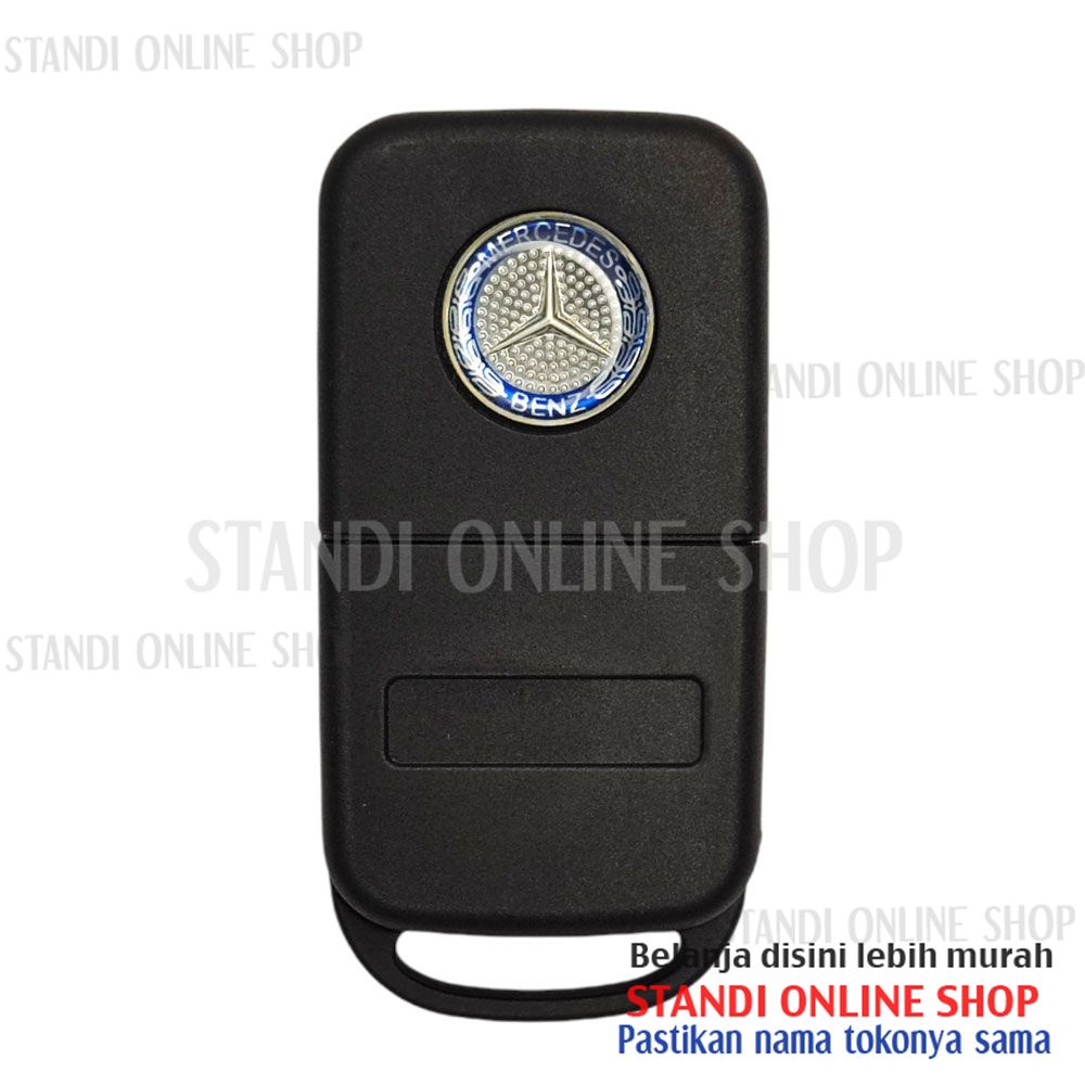 Cassing Flipkey Kunci Lipat Rumah Kunci Key Mercedes Benz 3T Logo HU39