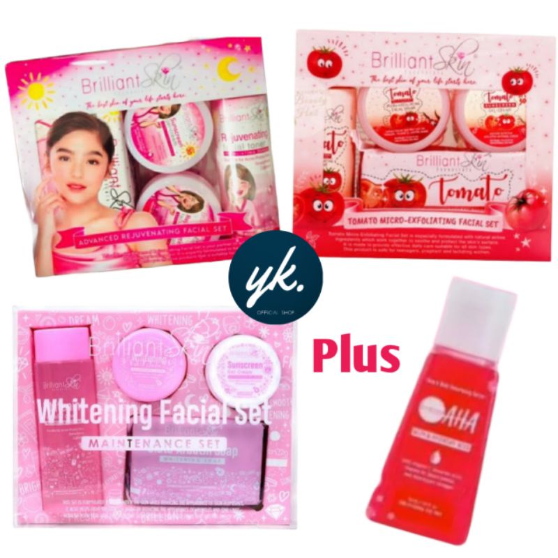 Paket Brilliant + serum | Brilliant skincare all varian plus brilliant serum aha