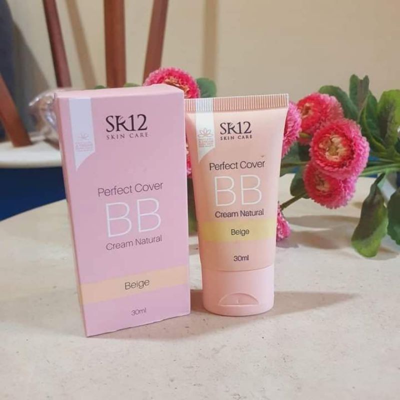 BB Cream SR12 Perfect Cover Natural Look Spf 20 Menutupi Flek Hitam Bekas Jerawat Mencerahkan Kulit Wajah