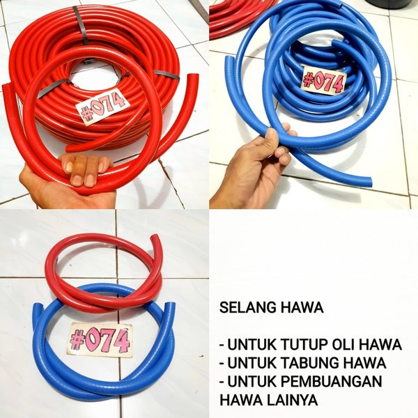 SELANG TUTUP OLI RACING SELANG TABUNG HAWA RACING SELANG HAWA MOTOR PANJANG 1 METER NOT SELANG UMA R