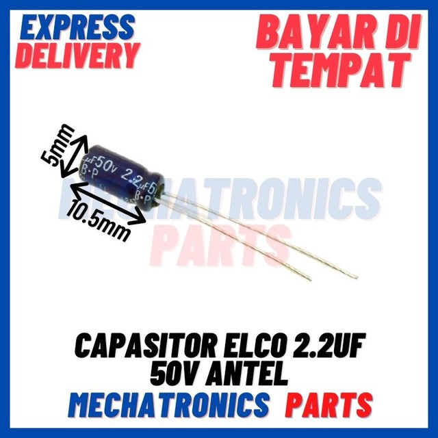 [PAS-9527] CAPASITOR ELCO 2.2UF 50V ANTEL