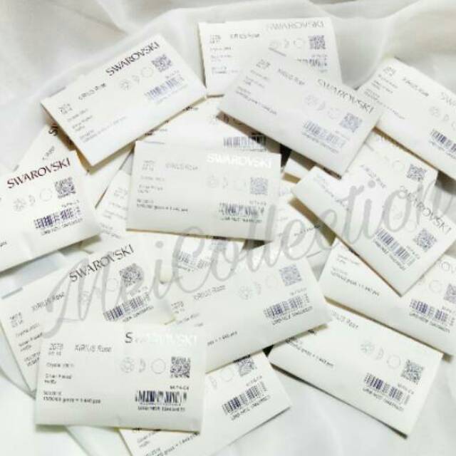 swarovski ORIGINAL PUTIH PELANGI  hotfix tempel khimar logo kristal polycotton supplier meicollectio