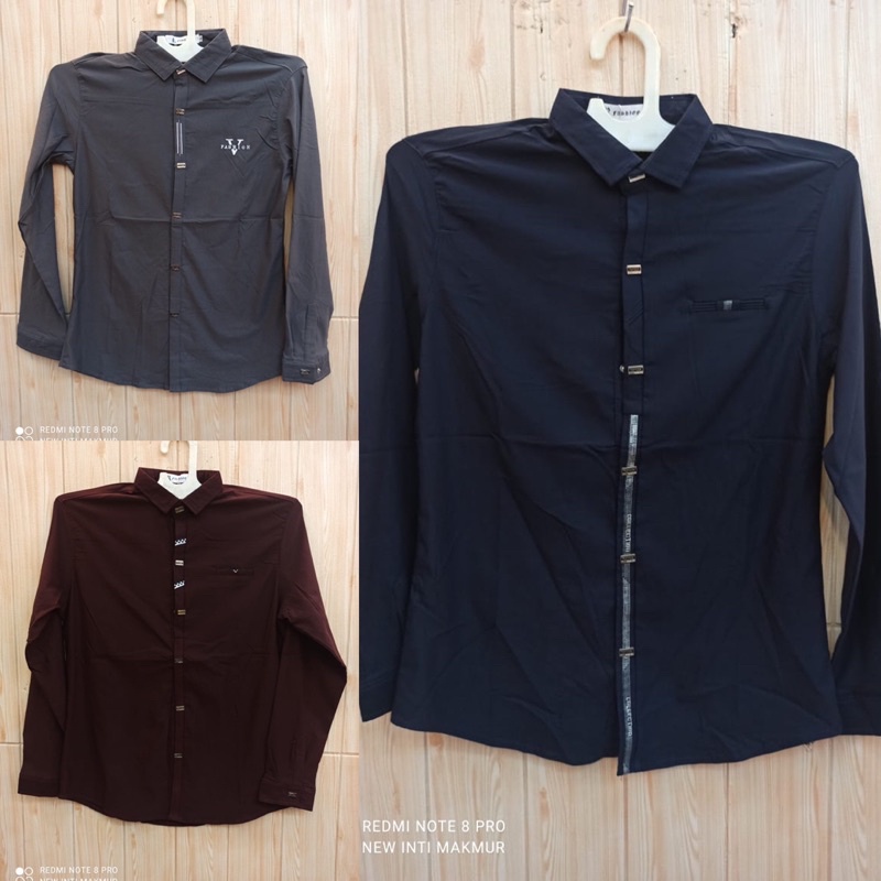 KEMEJA HEM PRIA PANJANG IMPORT HIGH QUALITY
