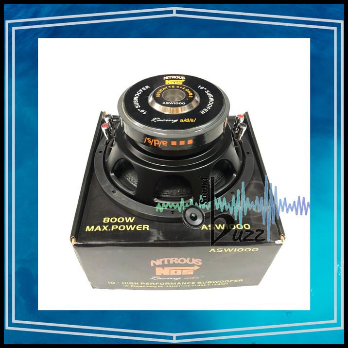 Speaker Subwoofer 10 Inch Ads Nitrous Nos Asw 1000