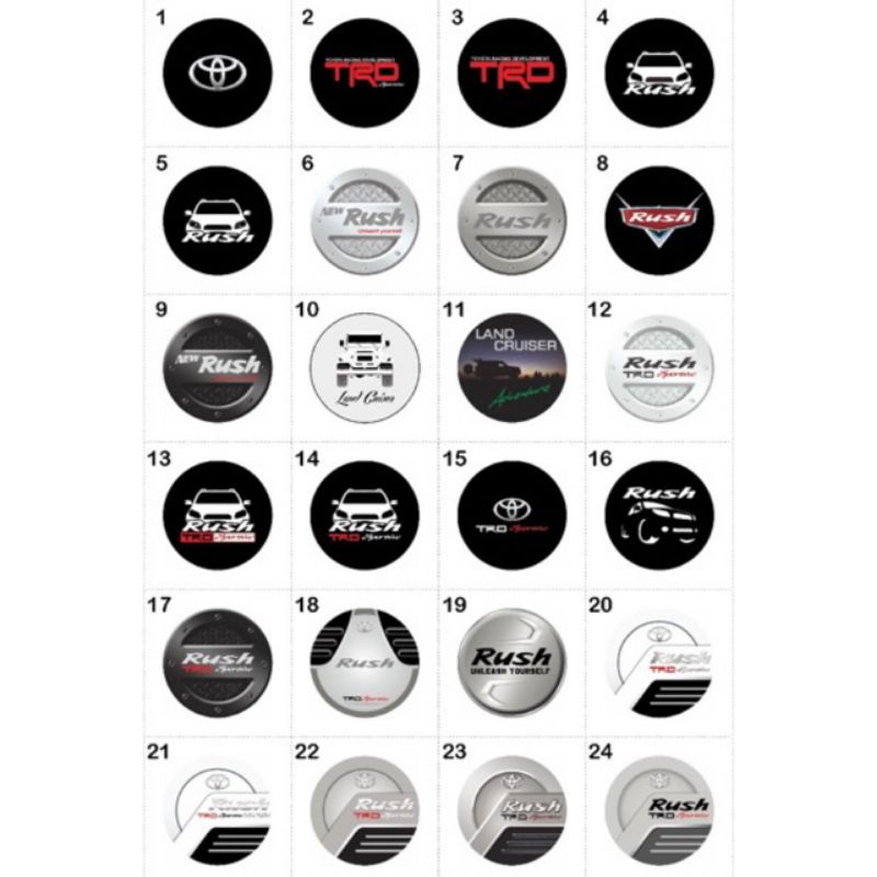 COVER BAN RUSH / SARUNG BAN RUSH / TUTUP BAN SEREP TOYOTA RUSH