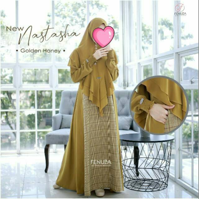 Nastasha dress gamis original by fenuza muslim wear