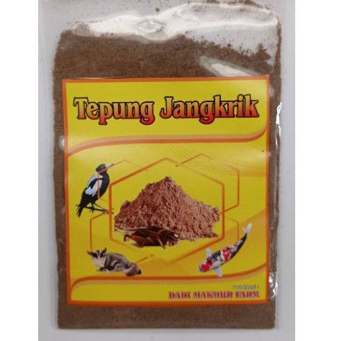 100g tepung jangkrik 100% murni pakan sugar gilder landak mini hamster gecko burung kicau