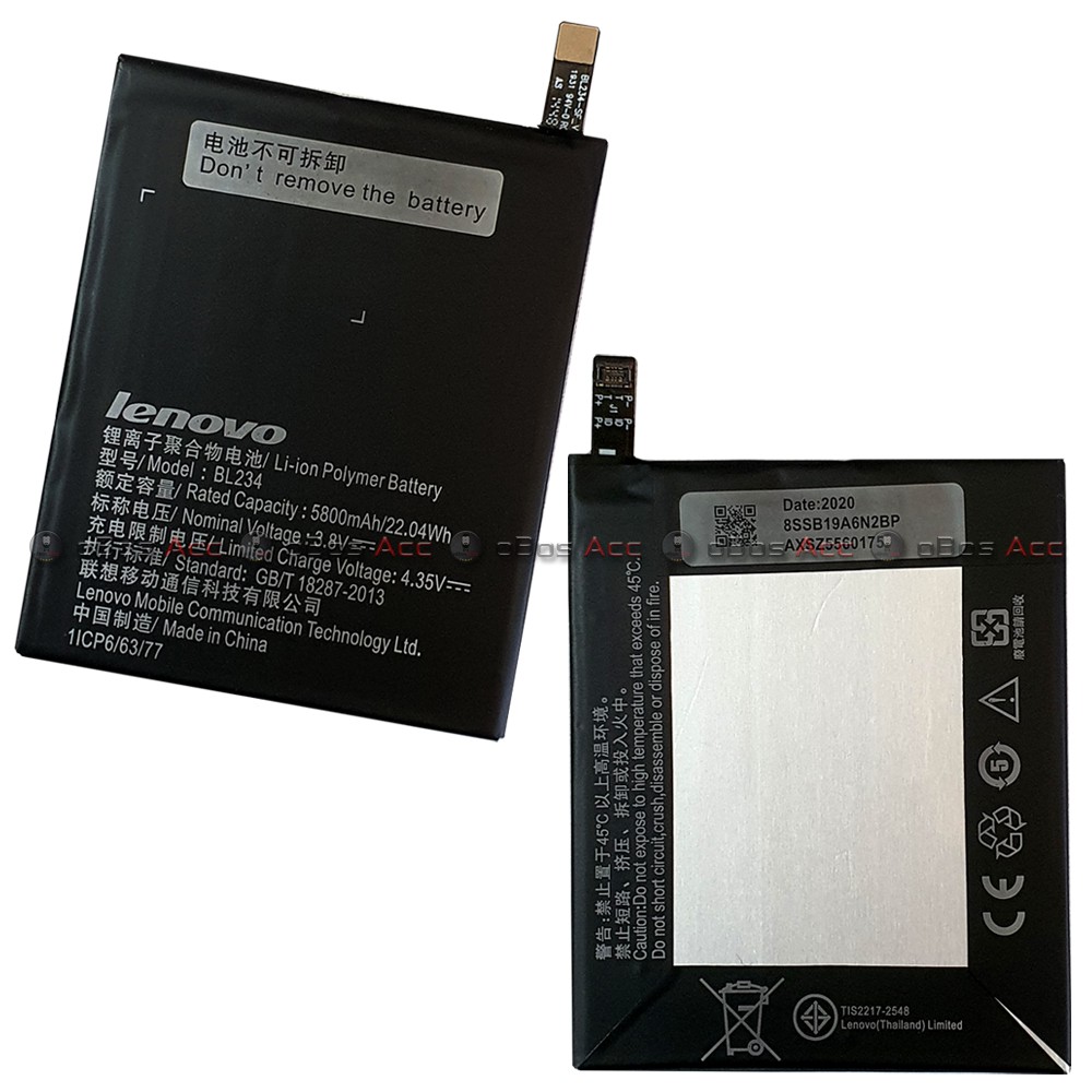 Baterai Lenovo Vibe P1m Bl234 Bl 234 Double Power Batre Batrai Shopee Indonesia