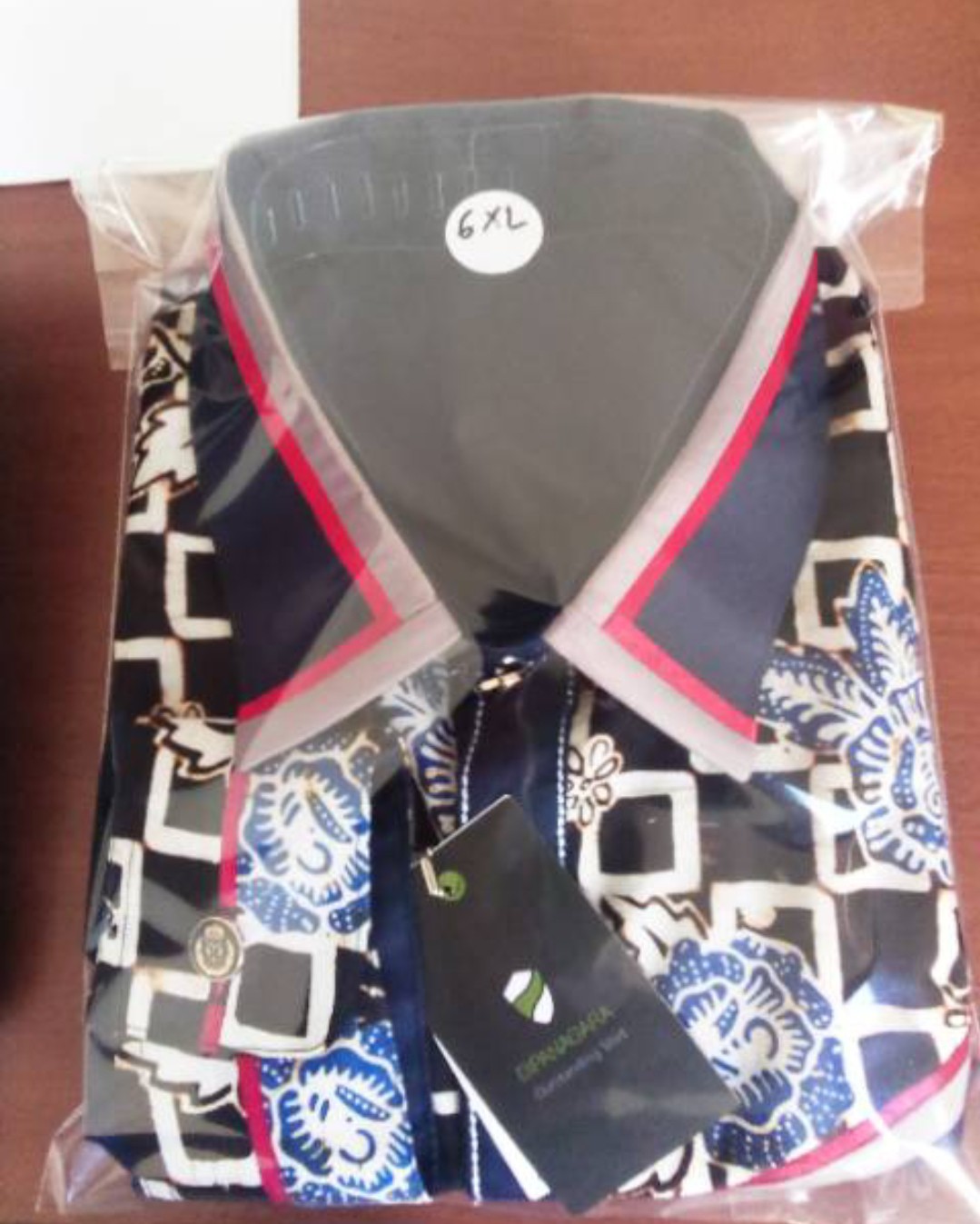 Kemeja Batik Pria Lengan Panjang Warna Biru Dongker / Navi Original Dipanagara