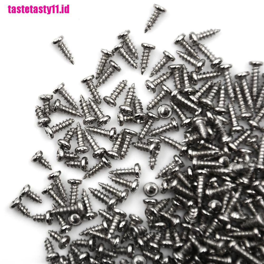 【TTID】100pcs M2 Screw Thread Diameter Round Head Cross Screws Self Tapping Scre