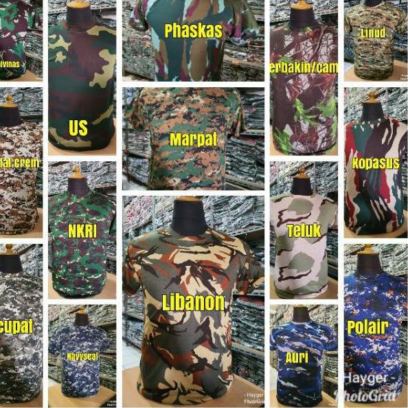 POPULER Kaos loreng/kaos loreng pria/kaos loreng pendek/kaos army/kaos