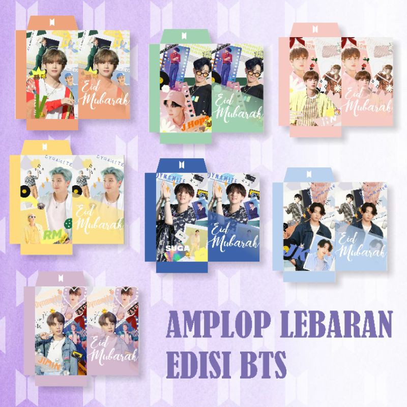 

Amplop Lebaran BTS BT21 Jungkook Jimin Jin Jhope RM Suga V