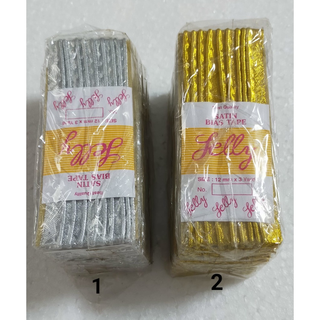 Bisban Isi Warna Emas Gold Perak Silver Per-Lusin