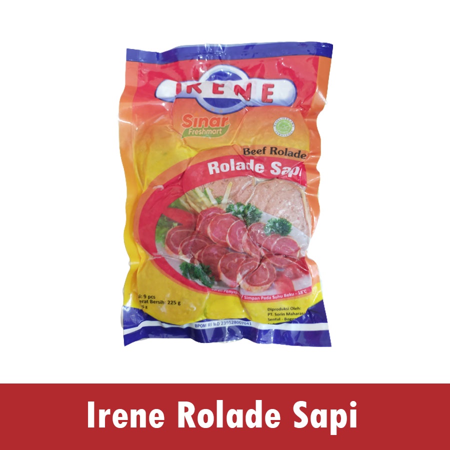 

[SINAR.FRESHMART] IRENE BEEF ROLADE/ ROLADE SAPI ISI 9pc [225gr]