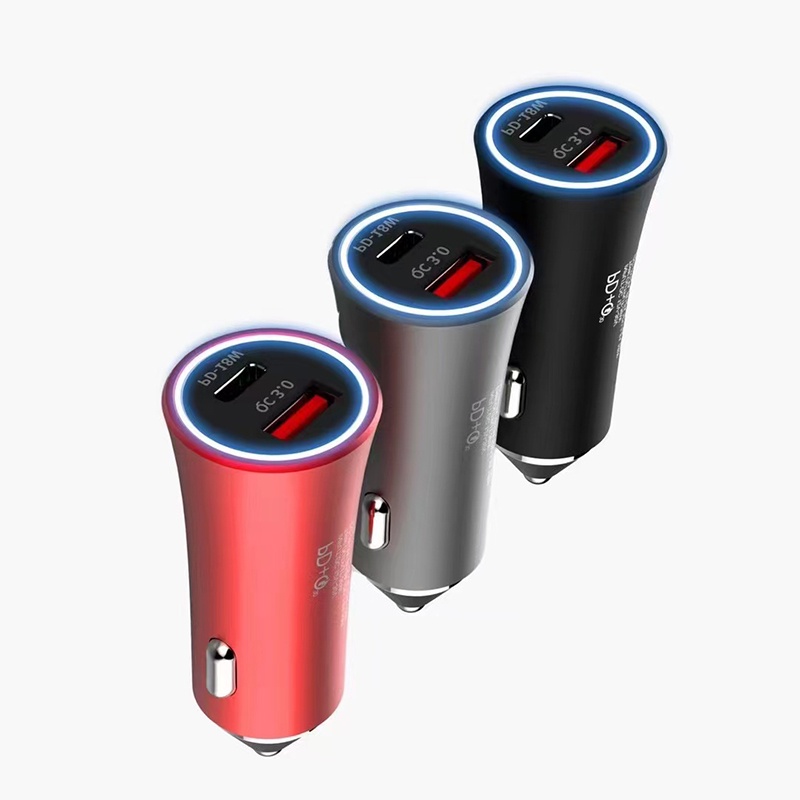 【CC012】 Fxing JHY-09 Car Charger Super Fast Charging 45W USB + PD Ports USB Type C QC3.0 PD3.0 Mobil Pengisi Daya Handphone Universal IOS iPad