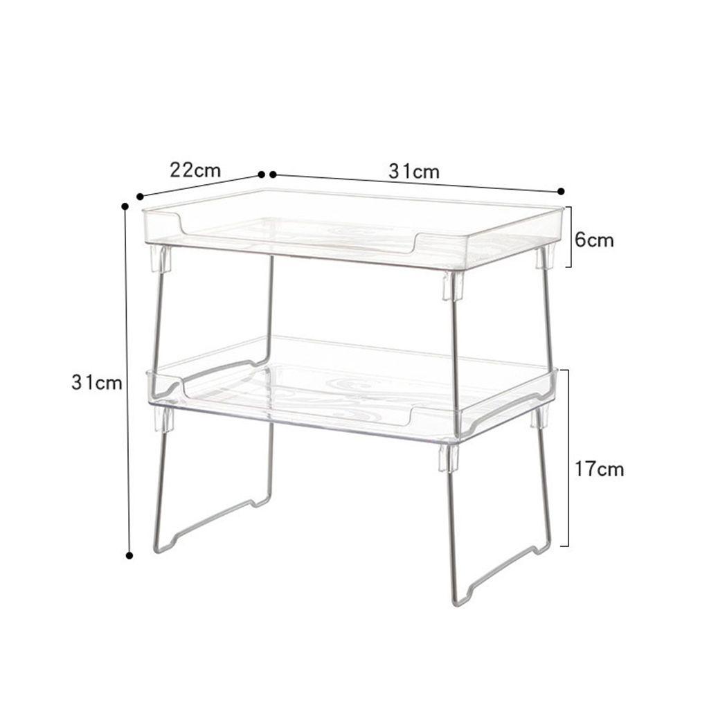 【 ELEGANT 】 Rak Penyimpanan Hemat Tempat Penyimpanan Serba Serbi Sederhana Dapat Ditumpuk Berlapis Rak Kabinet Lipat