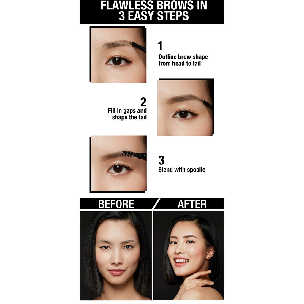 Maybelline Define &amp; Blend eyebrow (pensil alis mekanik) BPOM Ori 100% (KIM)