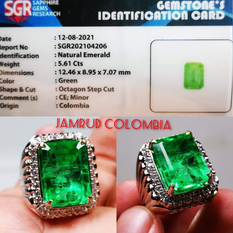 BATU PERMATA EMERAL BERYLD JAMRUD COLOMBIA SUPER HQ HARGA TERMURAH MEMO SGR ORIGIN