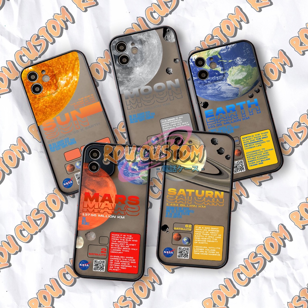 Casing Softcase For INFINIX SMART 4 5 6 RAM 2 6 RAM 3 HD NOTE 7 8 10 10 PRO HOT 8 CASE NASA PLANET -