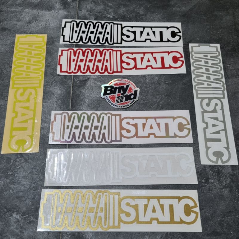 STICKER STIKER STATIC JDM CUTTING