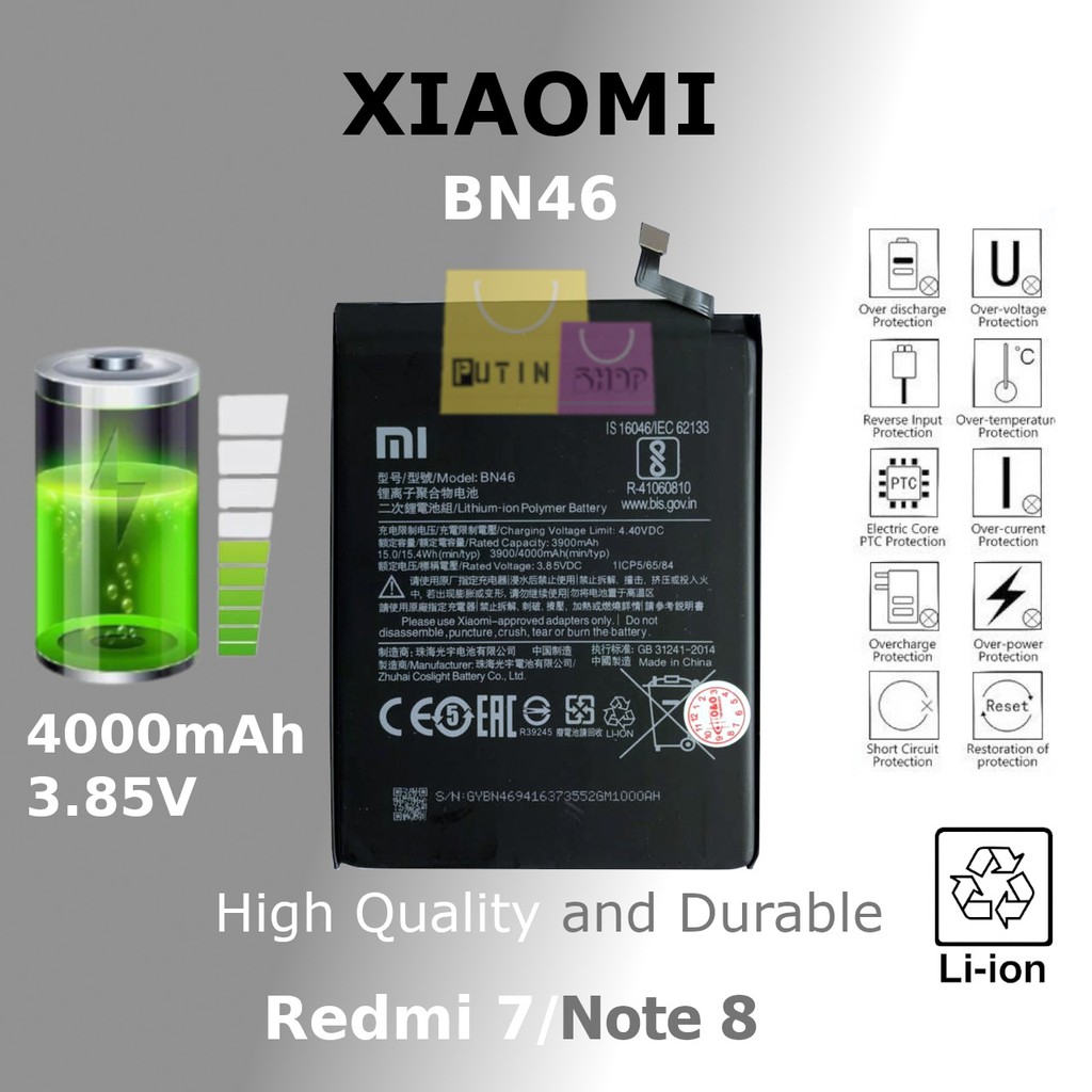 (P) Batre Baterai Battery Original Redmi 7 / redmi note 8 / BN46