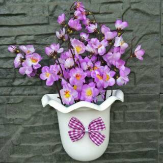 ARIANI1318 SET BUNGA PLASTIK SAKURA WARNA DENGAN POT ARIANI1318 SET BUNGA PLASTIK SAKURA WARNA DENGAN POT