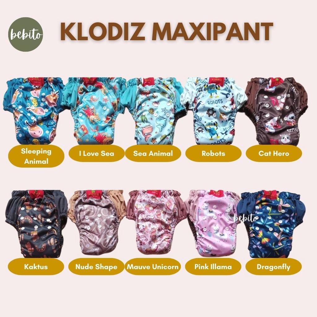 KLODIZ Maxipant Clodi Jumbo 16-32kg Popok Kain | BEBITO