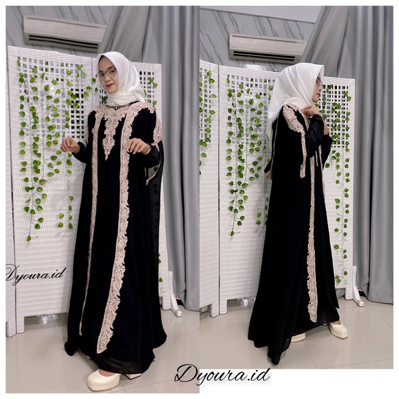 (READY LANGSUNG KIRIM) KAFTAN MUSLIM ORIGINAL TERBARU MAHERA SELENA PESTA BY MAKARIM