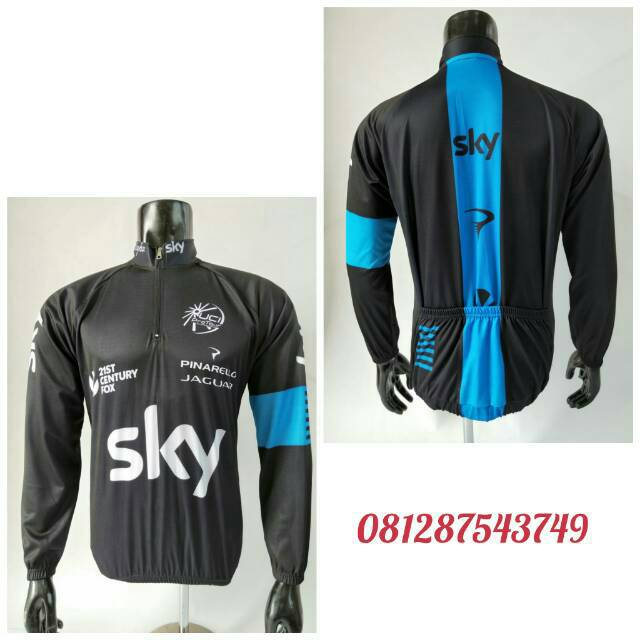  Jersey  sepeda  roadbike panjang kantong belakang Shopee  