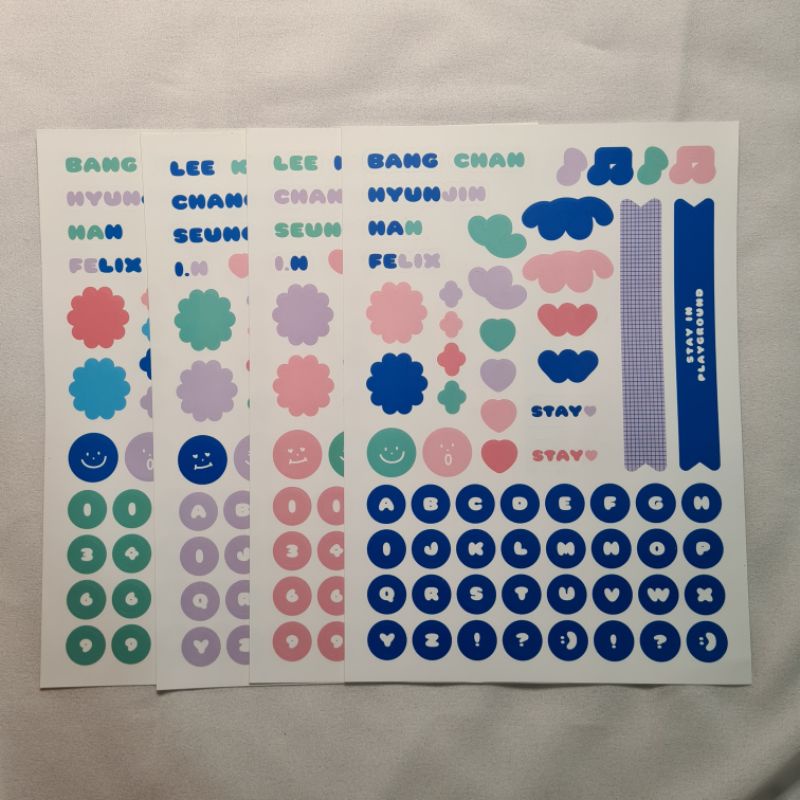 stray kids - stay in playground (stickers, sticker)