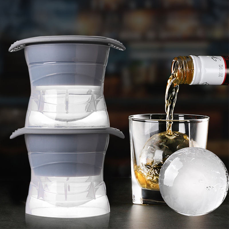 TOKOMUDA Cetakan Es Party Ice Cream Moulds Ice Hockey Ice Cube Maker Bar Whiskey Cocktail Ice Box Molds Sphere Round Ball