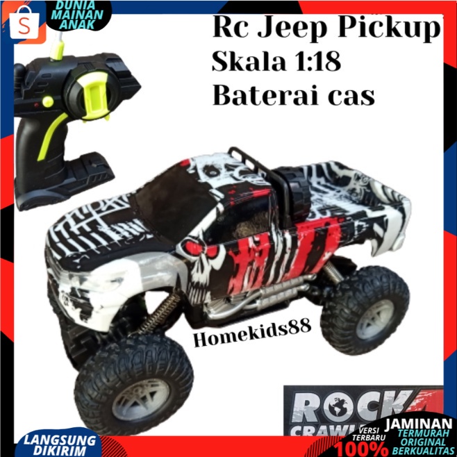 Mobil Remote control RC Rock Crawler  JEEP OFFROAD Avengers Superhero Car Radar Baterai Charger