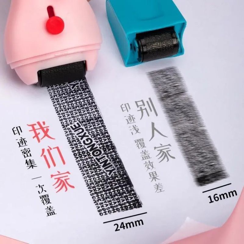 

ROLLER STAMP PELINDUNG IDENTITAS NAMA HITAM / CUTTER PEMBUKA PAKET