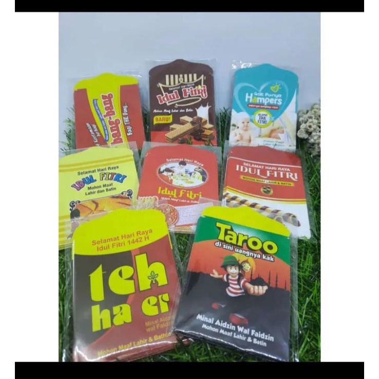 

Amplop lebaran lucu motif snack