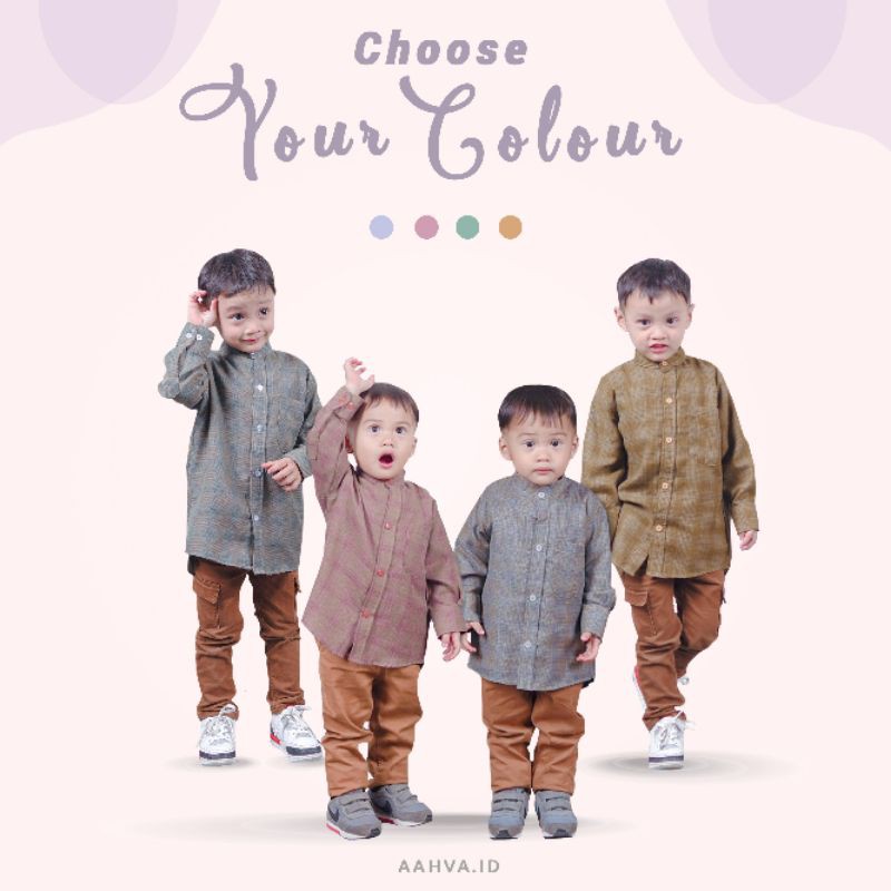 Kemeja Koko Square Untuk Anak By Aahva