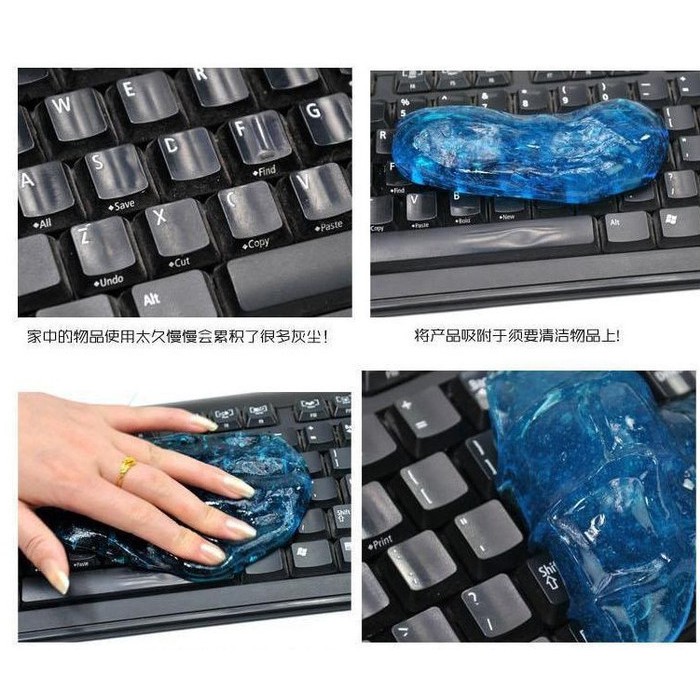 [COD] Gel Pembersih Keyboard Komputer Laptop HP AC Mobil Mengangkat Debu yang Menempel di Sela-sela