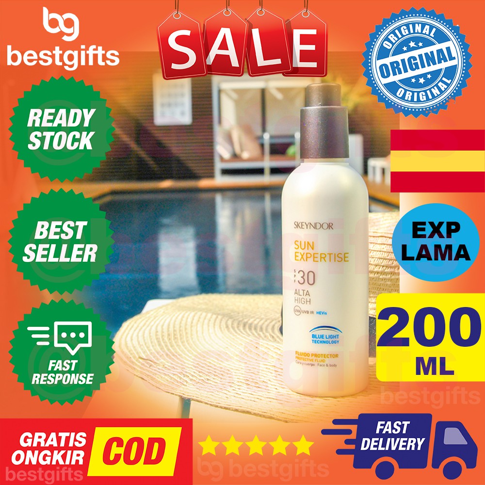 SKEYNDOR SUN EXPERTISE PROTECTIVE FLUID FACE AND BODY SPF 30 PELINDUNG WAJAH BADAN MATAHARI 200 ML