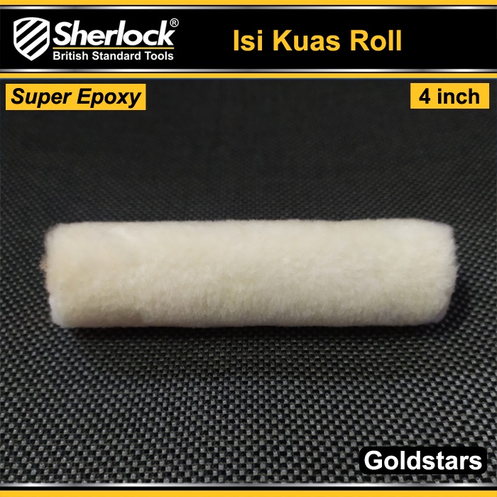 Isi Kuas Roll Super Epoxy 4 inch Sherlock (Bisa Dicuci Dengan Thinner)