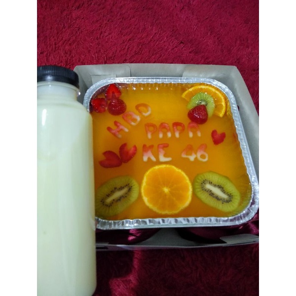 

Puding Ultah Homemade