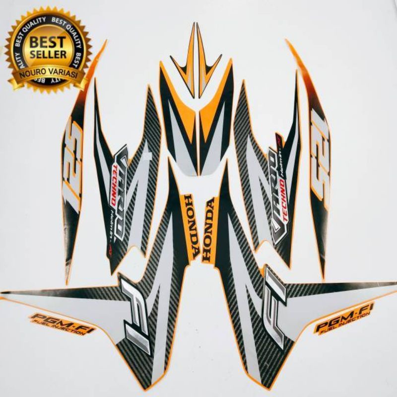 Striping Stiker Full Body Vario Techno 125 Old Tahun 2012-2014