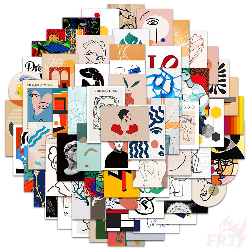 

Nordic Abstract Art Sticker Pack (60pcs)