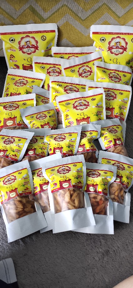 White Kraft Standing Pouch Ukuran Besar Isi 10 Pcs