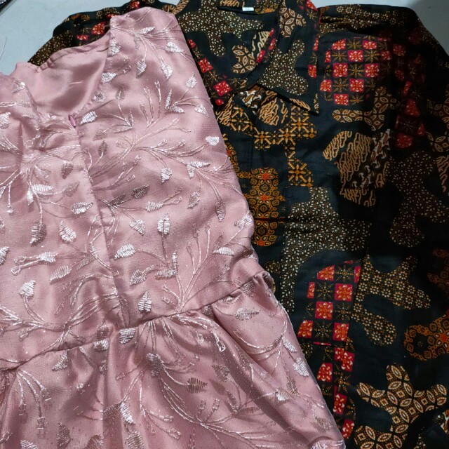 Couple Batik Terbaru 2021 Brukat Premium Sarimbit Batik Kebaya Batik Rnb Batik Couple Keluarga