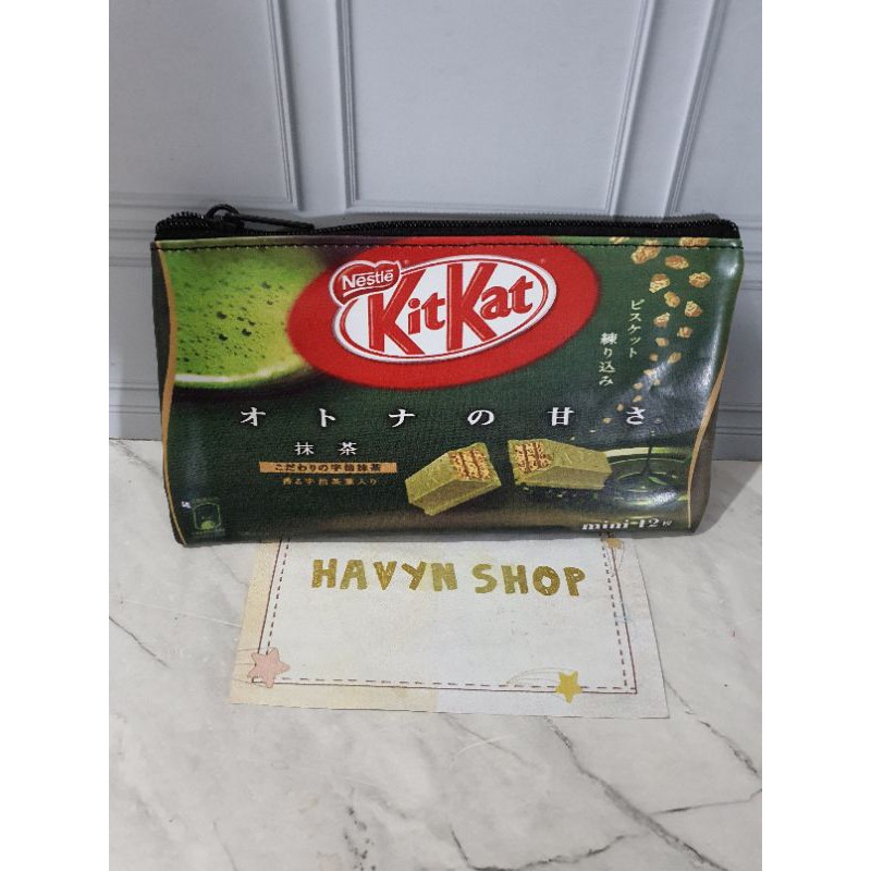 tempat pensil KAIN SNACK/pencil case bahan kain murah-Kitkat dompet