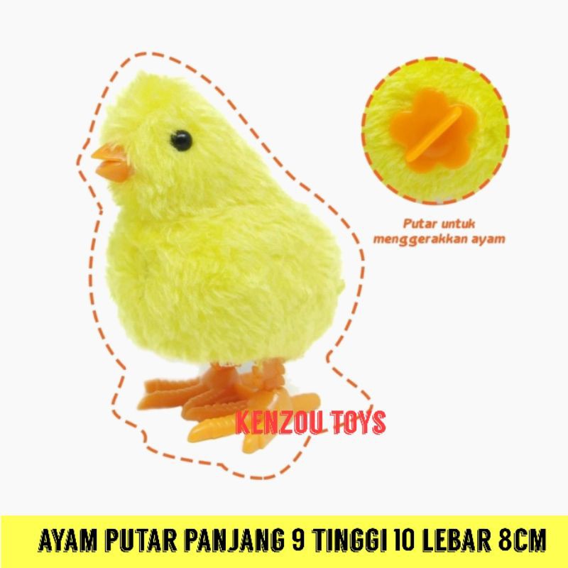 mainan ayam putar besar