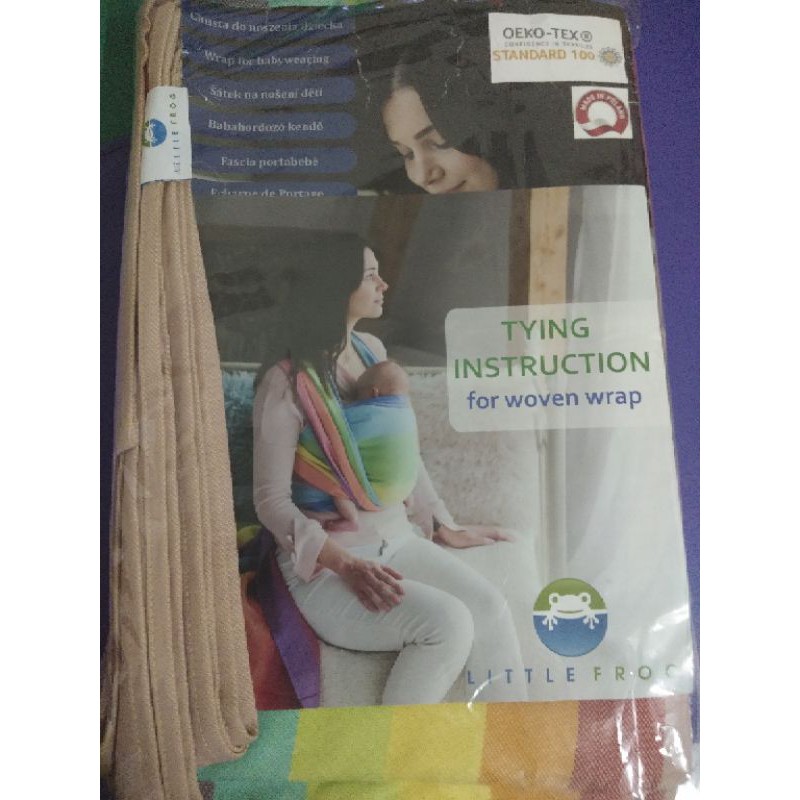 Preloved woven wrap little frog