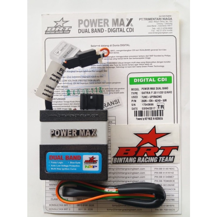 CDI BRT RACING POWERMAX DUALBAND TR SUZUKI SATRIA F FU 150 old CBU